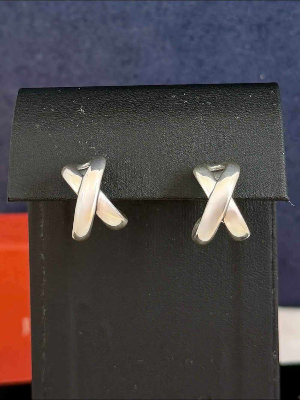 JAMES AVERY Sterling Enduring Bond Crossover Hoop Huggie Infinity Earrings